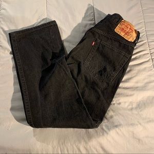 Levi’s black 501 Denim Jeans 33 x 32